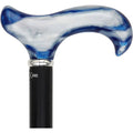 Arctic Blue Derby Walking Cane with Black Beechwood Shaft T31574