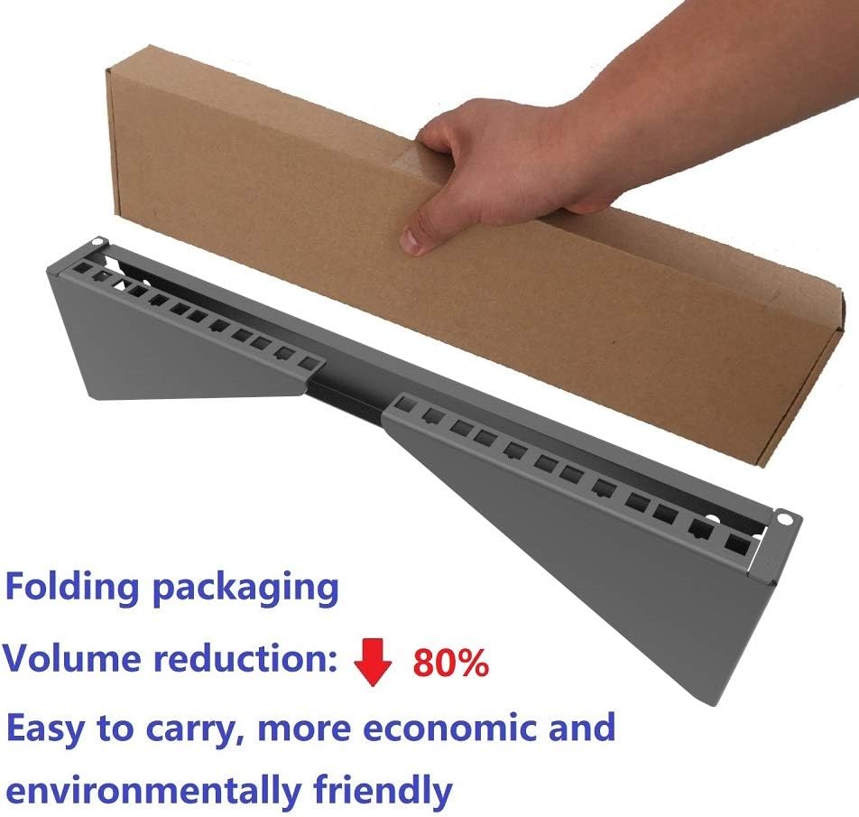 4U 19 Inches Cold Rolled Steel Wall Mountable Vertical Rack Pack of 2 F913