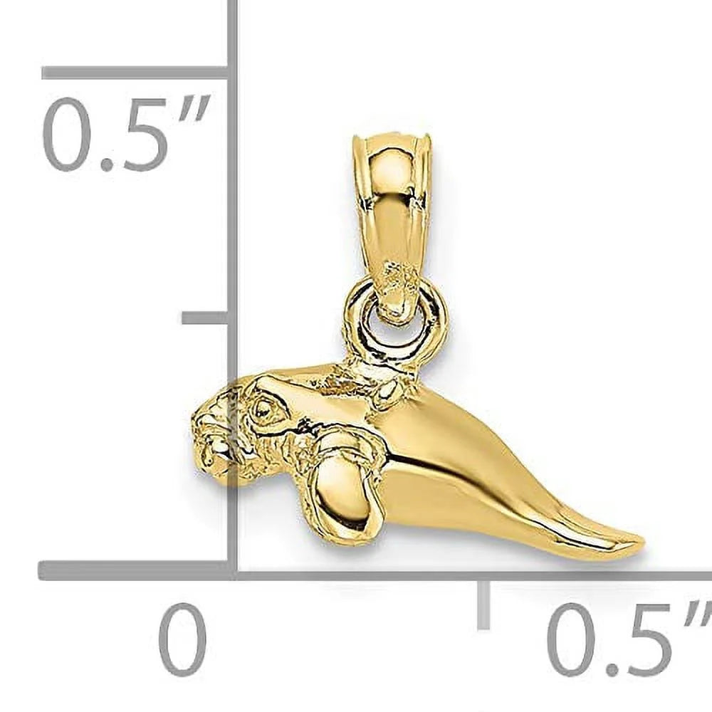10K Yellow Gold Mini Manatee Charm I576795