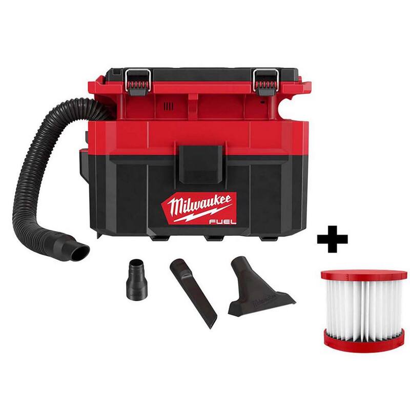 18-Volt Cordless 2.5 Gal. Wet/Dry Vacuum and Extra Filter T636