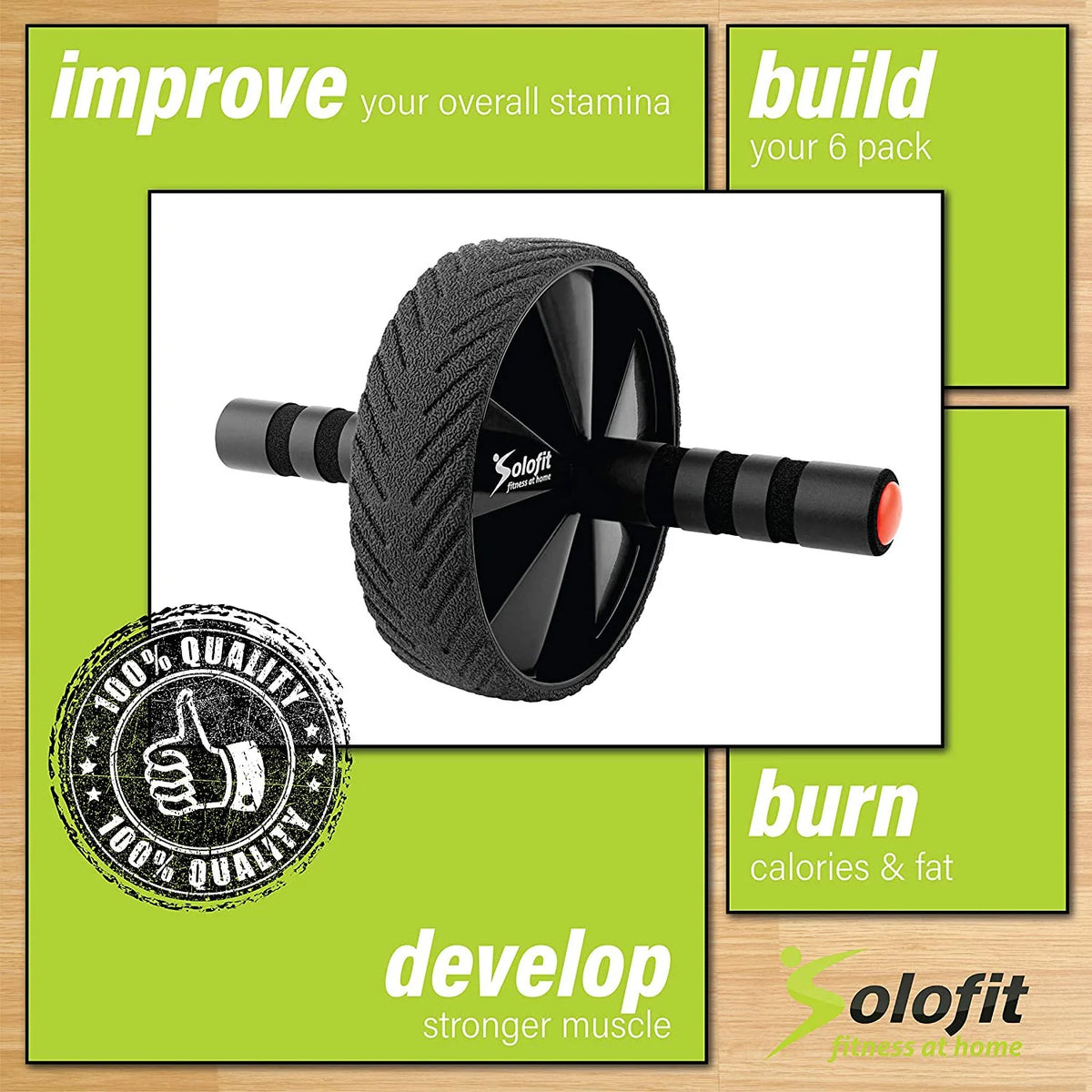 Ab Roller Wheel with Anti-Slip Grips C722
