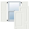 18x22W x 67x22H Exterior Composite Raised Panel Shutters (Per Pair), Unfinished Y66206