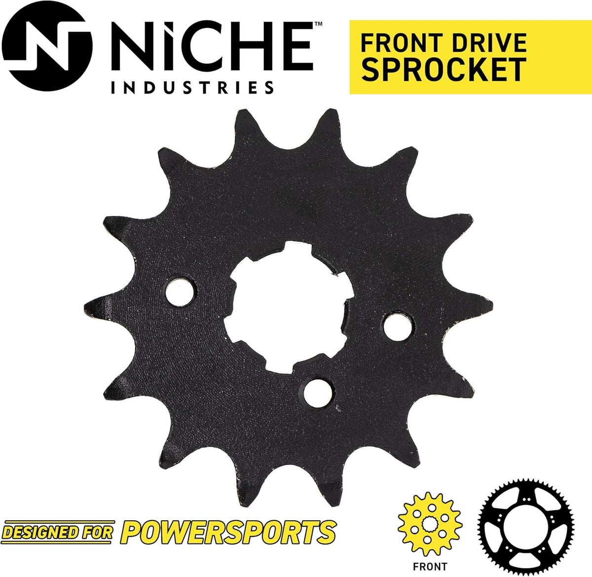 Drive Sprocket Chain Combo Front 14 Rear 41 Tooth 520NZ Standard 104 Links Pack of 2 V23707