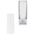 Round Scented Pillar Candle in Box - White - Case of 48 H5881