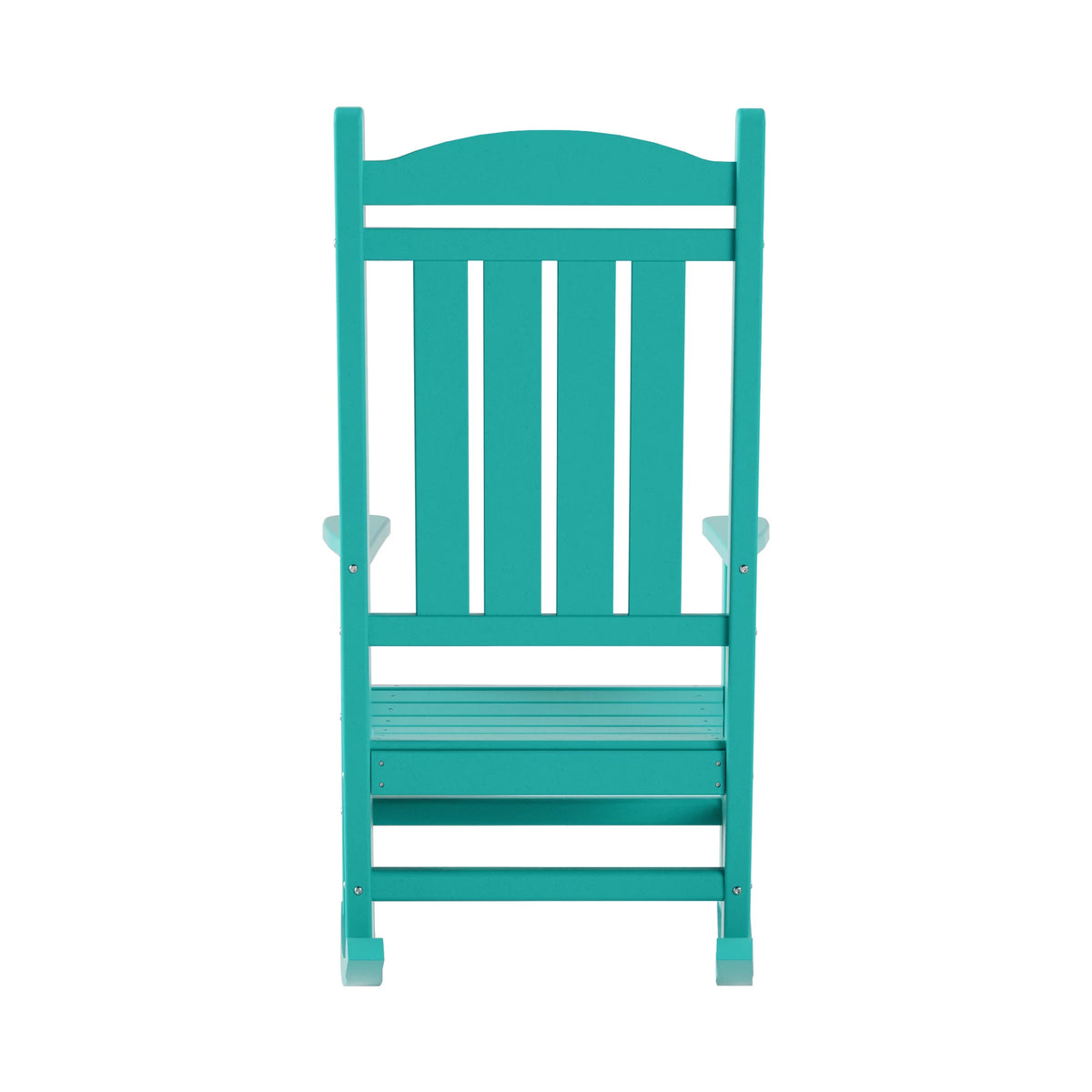 Plastic Outdoor Rocking Chairs Set of 2, Turquoise V347