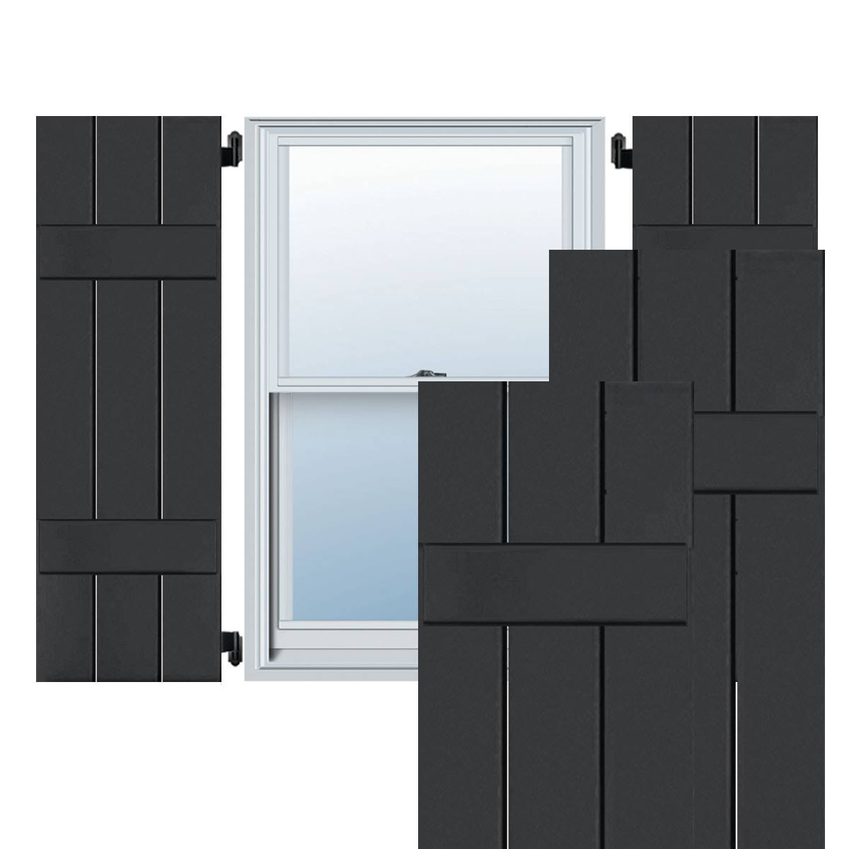Real Wood Pine Board-n-Batten Shutters Z9875