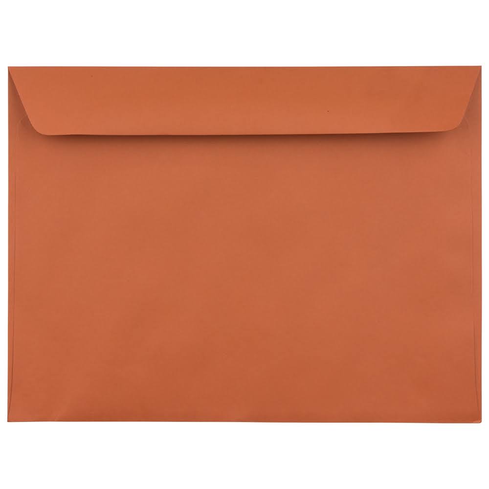 9 x 12 Booklet Envelopes Dark Orange 100/Pack N484