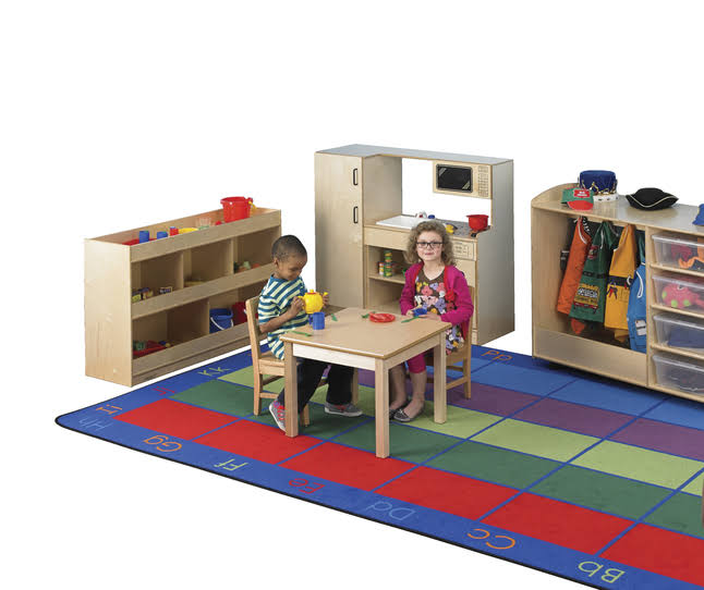 Square Laminate Top Wood Table I48499