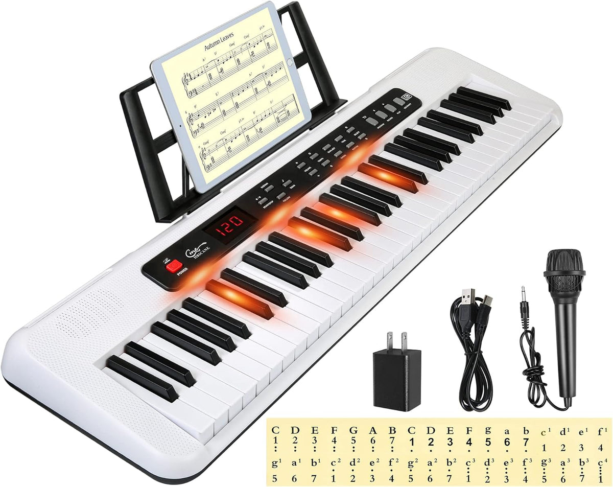 61 Key Electronic Keyboard with Lighted Keys F7013
