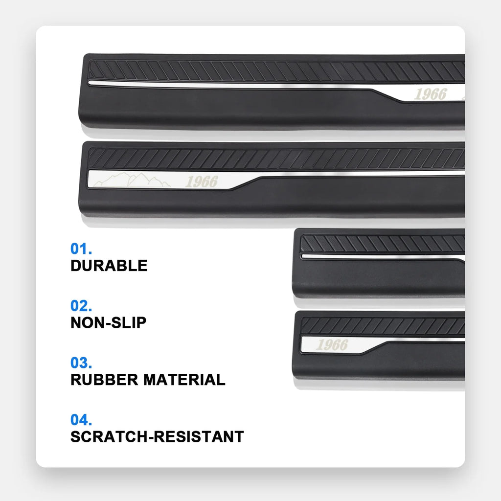 Door Sill Guards Car Door Sill Edge Protector Entry Guards Trim Threshold Protector O528723