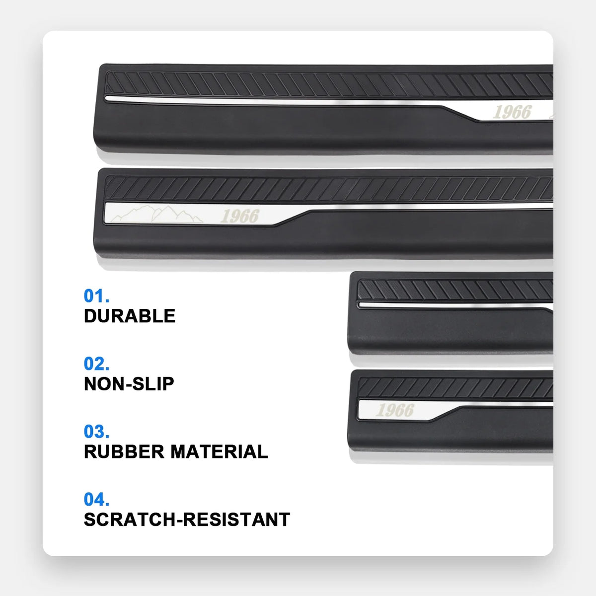 Door Sill Guards Car Door Sill Edge Protector Entry Guards Trim Threshold Protector O528723
