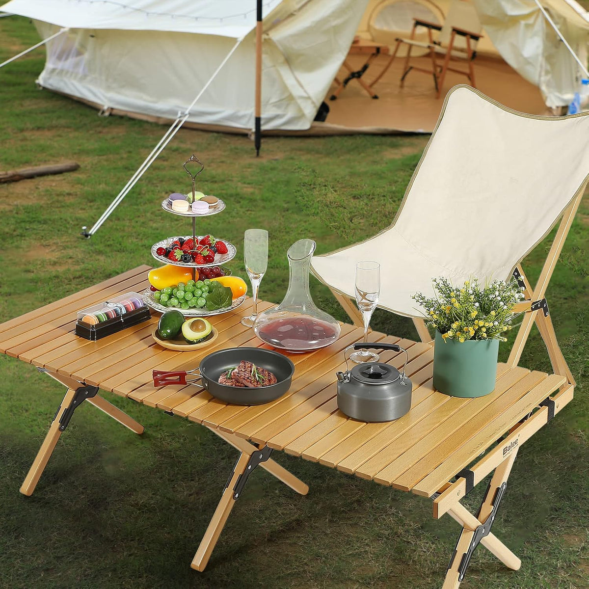 Foldable Wooden Picnic Table with Carry Bag F615