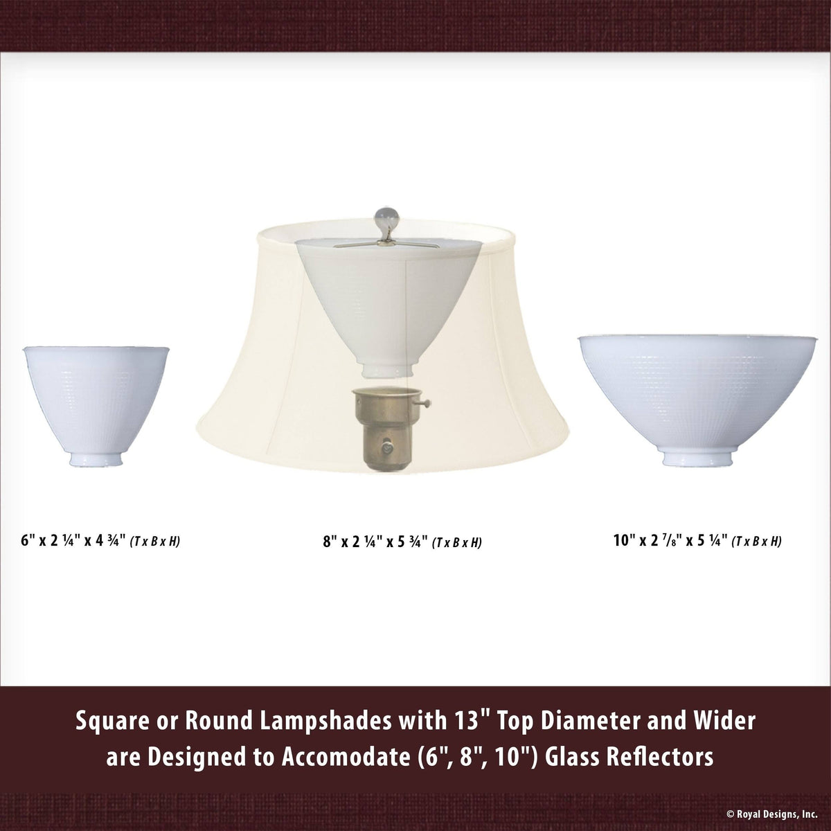 Burlap Lamp Shade, 7 x 20 x 12.5 N700