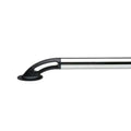 Stainless Steel Side Bed Rail with Black Nylon Casting, Pair I221317