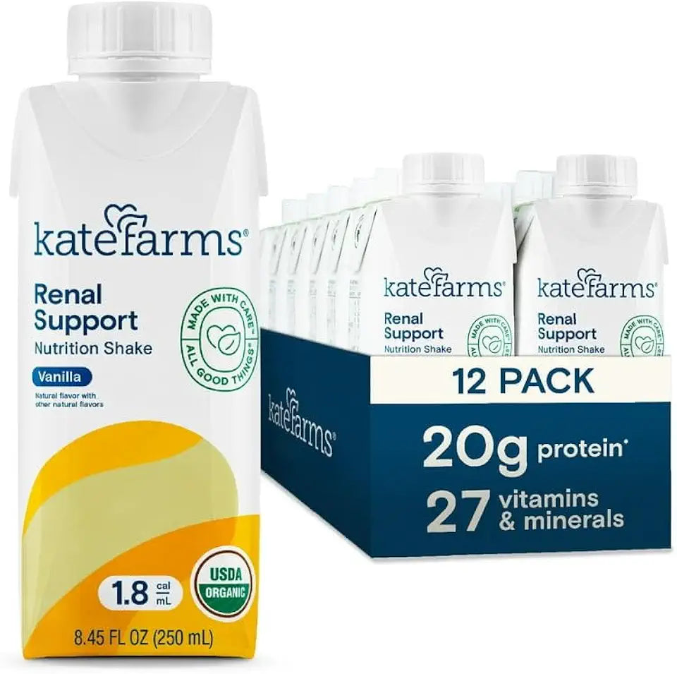 Organic Vanilla Renal Support Shake 8.45 oz 12 Pack G310115