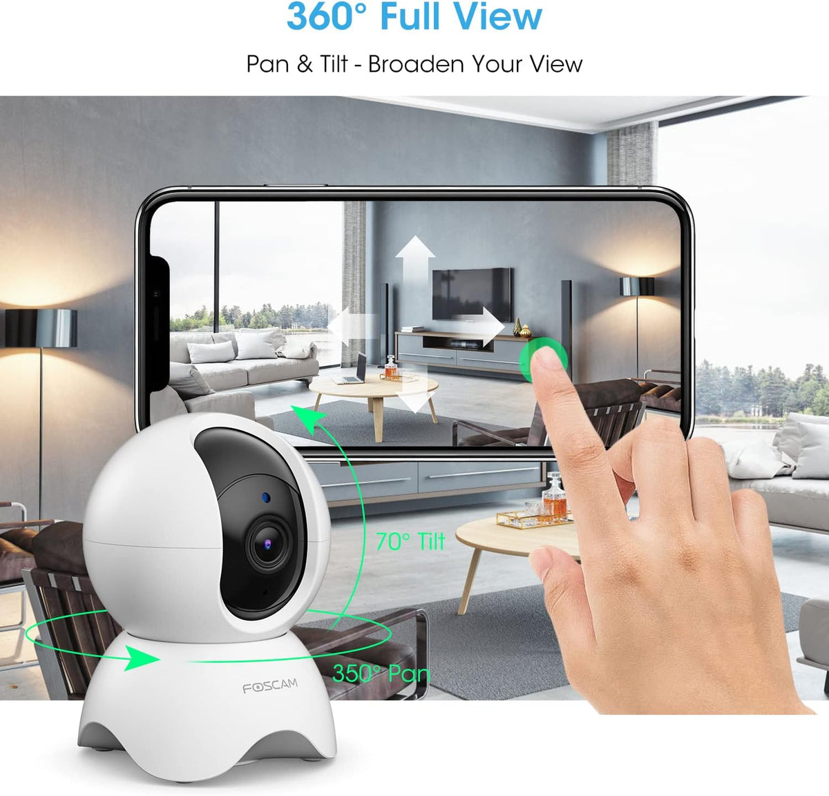 5MP Security Camera with Night Vision, 2-Way Audio, Pack of 2 K642