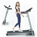 Folding Incline Electric Treadmill Black D42064