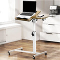 Overbed Table with Wheels, Height Adjustable Q296