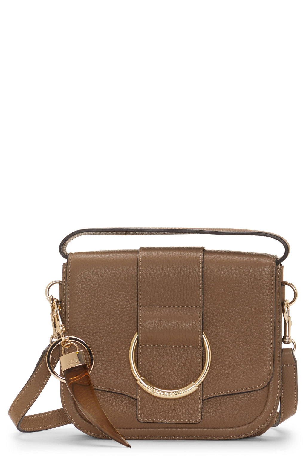 Leather Flap Crossbody X258443