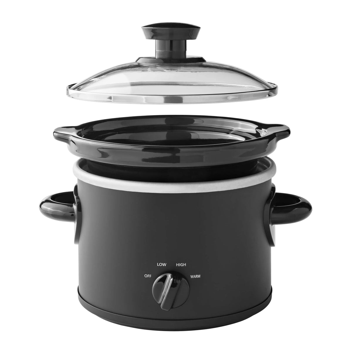 2 QT Slow Cooker, Matte Black P791808