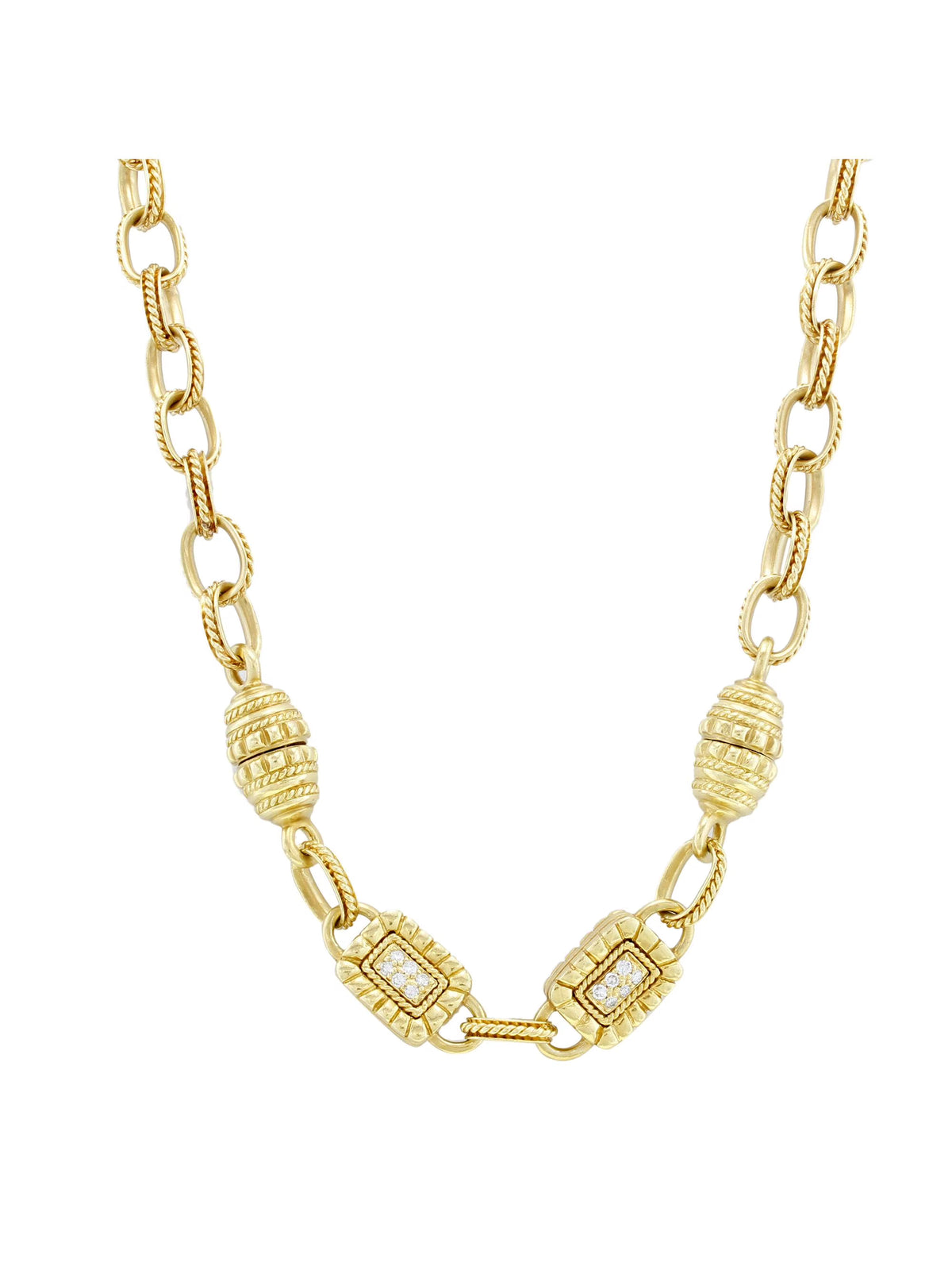 18k Yellow Gold Diamond Necklace M82752