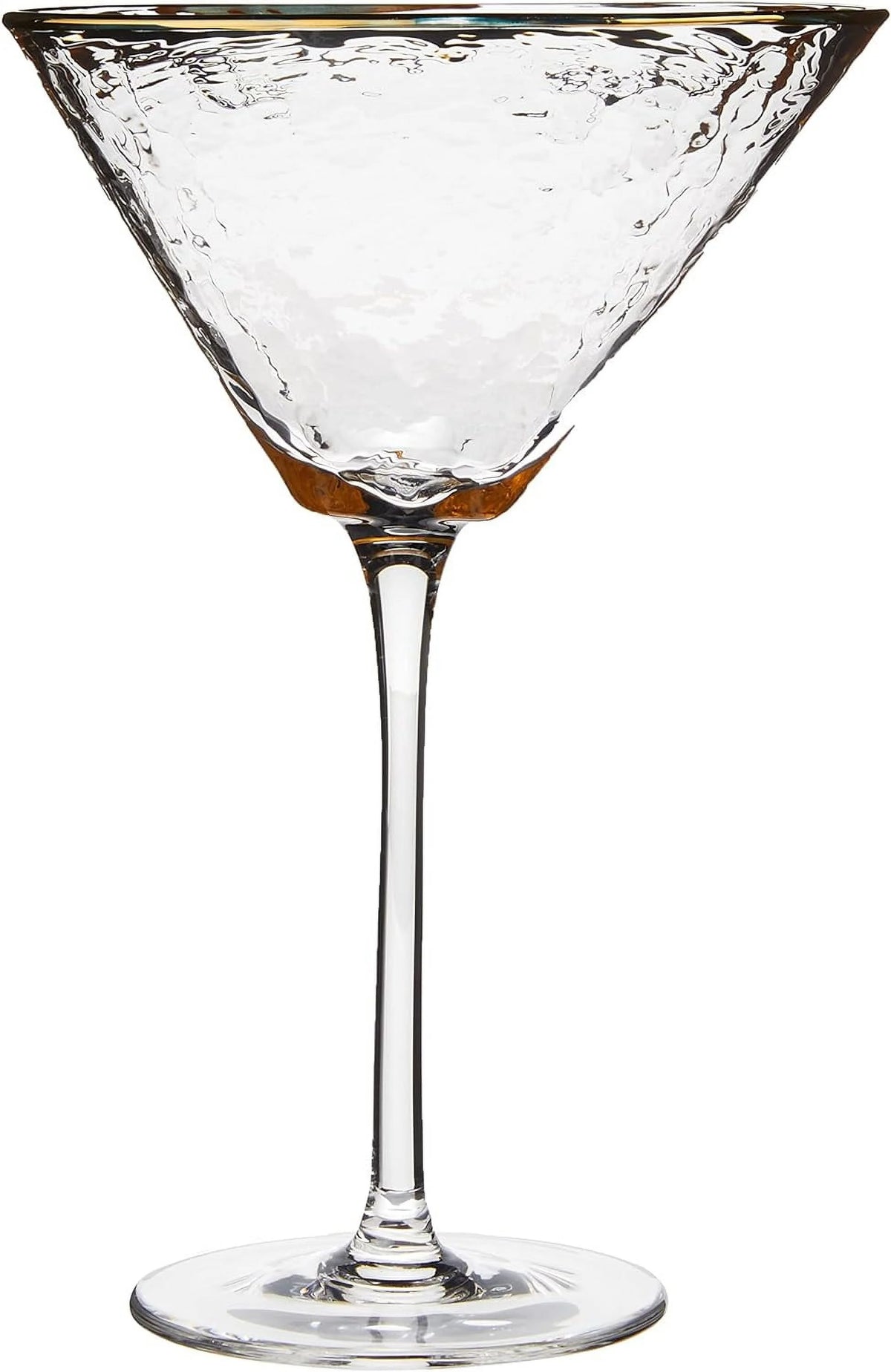Handmade Hammered Martini Glasses Set Of 2 Y60464