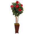 5' Hibiscus Artificial Tree with Planter G515798