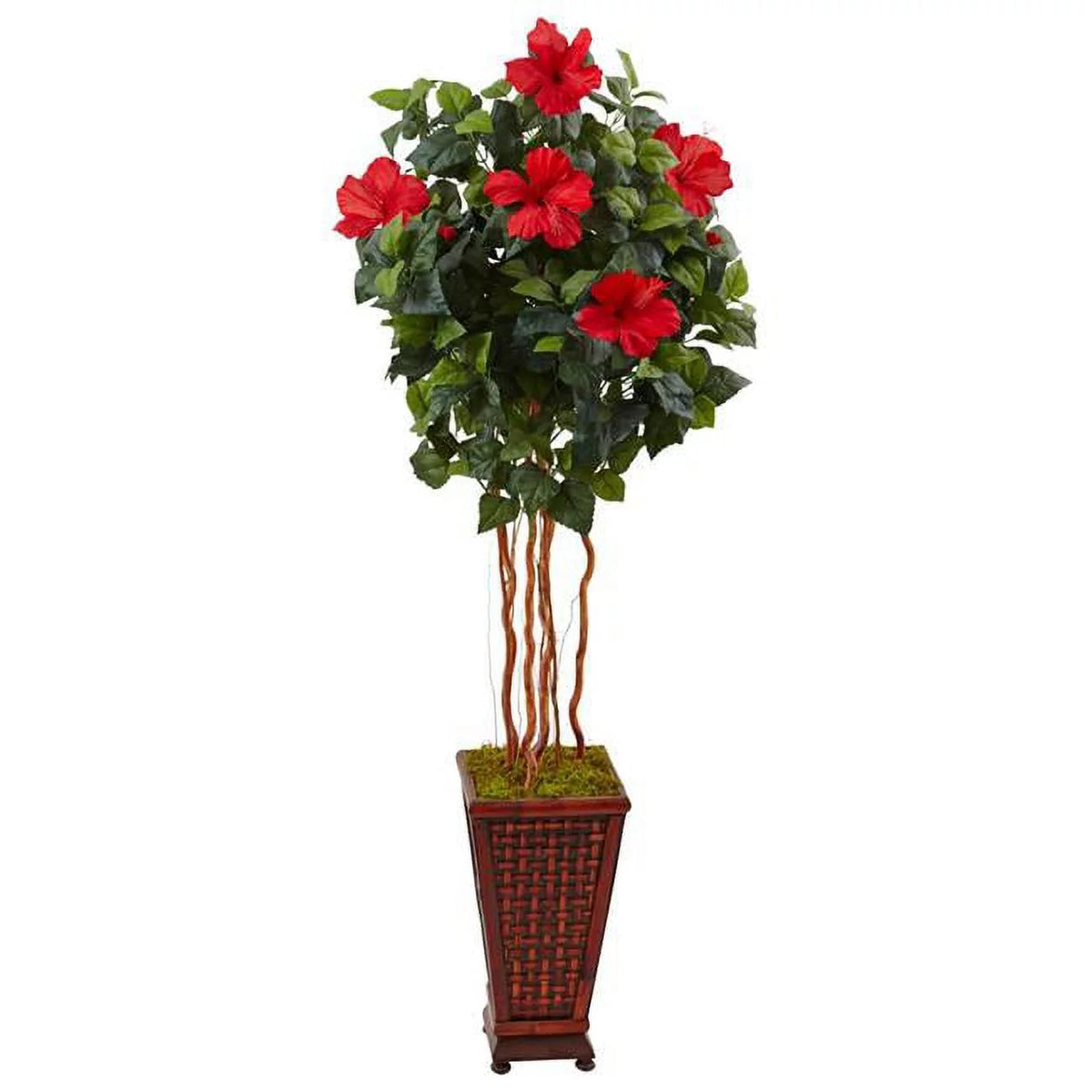 5' Hibiscus Artificial Tree with Planter G515798