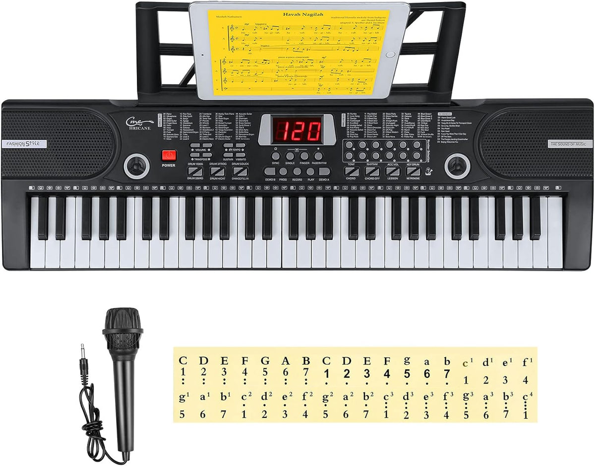 61 Key Electronic Keyboard with Lighted Keys F7013