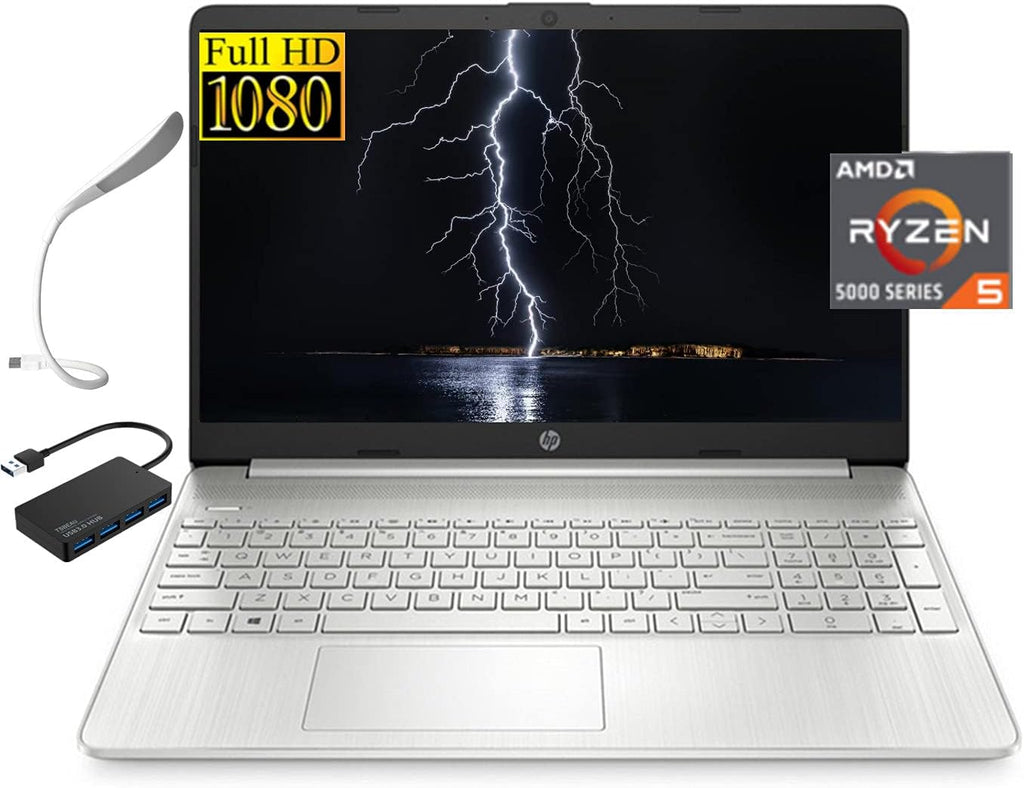 HP 15.6" Full HD Laptop, AMD Ryzen 5 5500U, 16GB Memory 256GB SSD, Windows 11 Home C363
