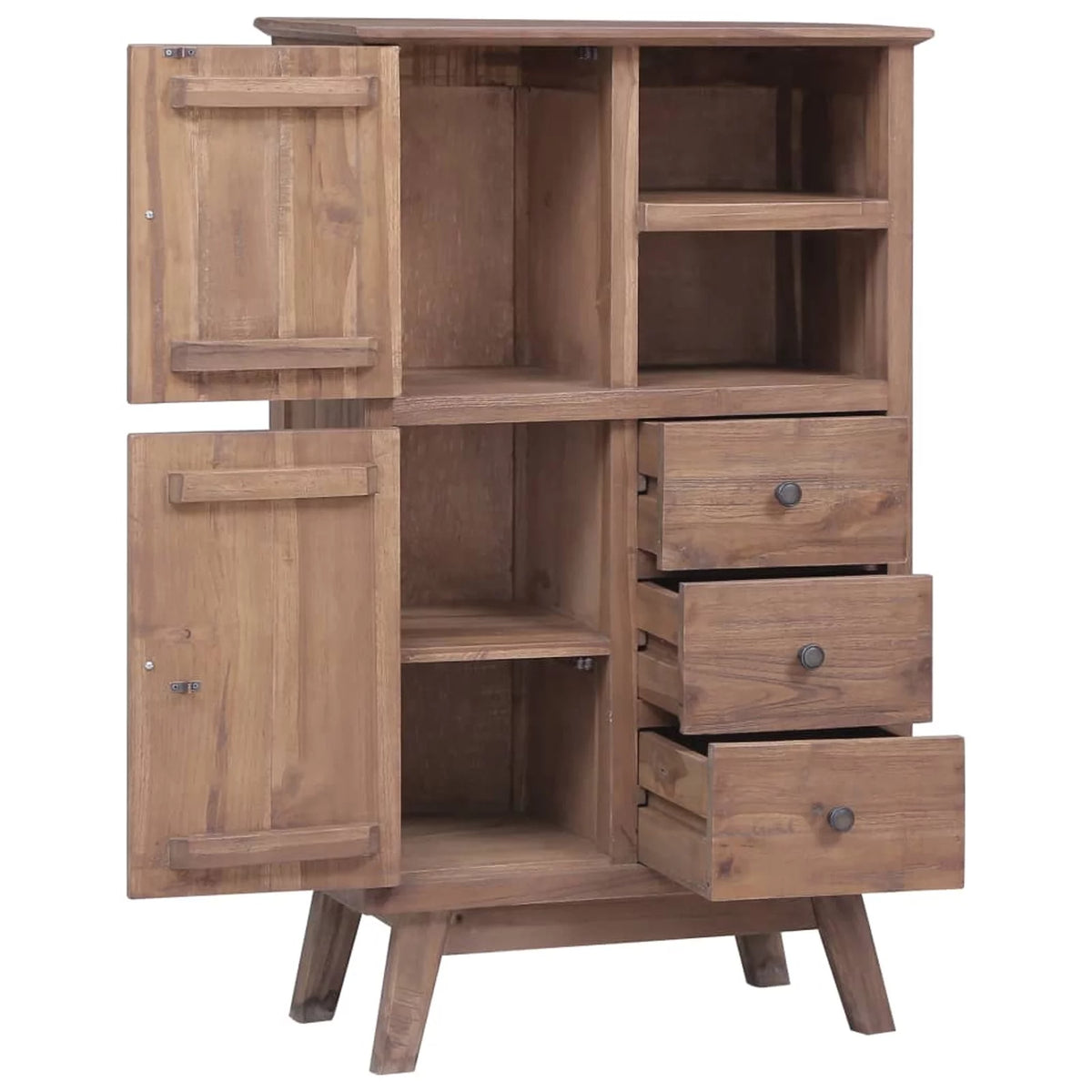 Solid Teak Wood Highboard Q193