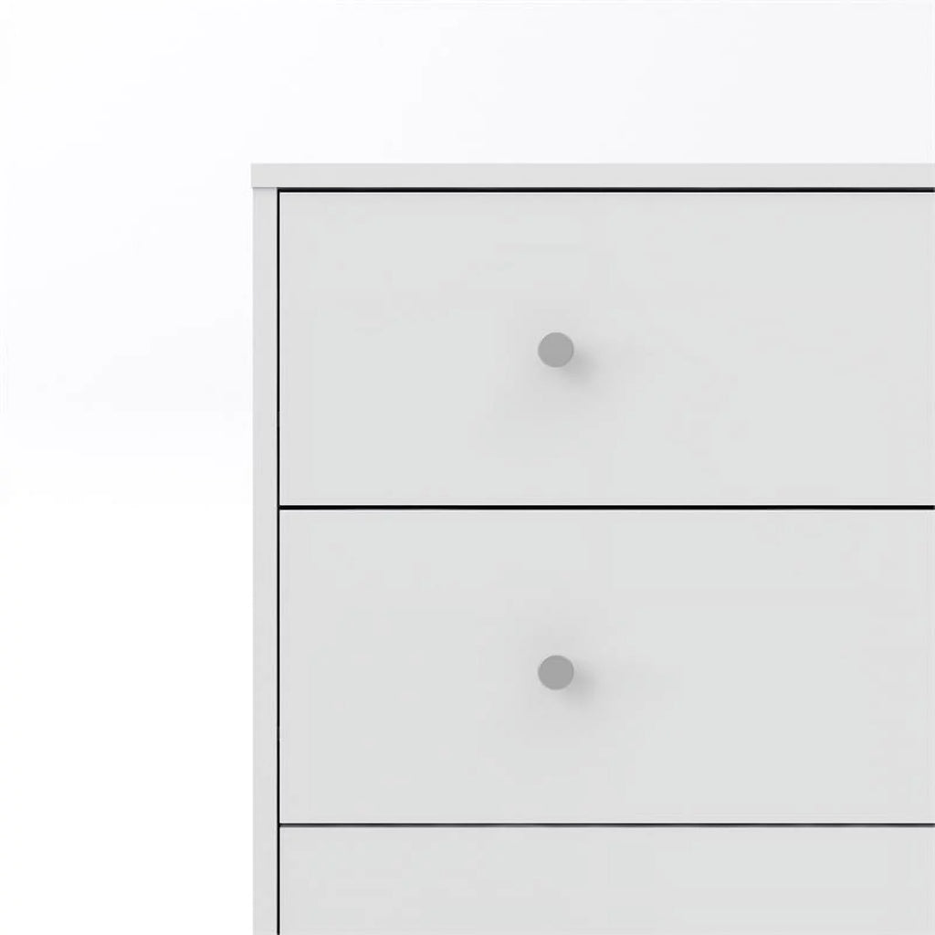 White 5 Drawer and 3 Drawer Chest Set X414