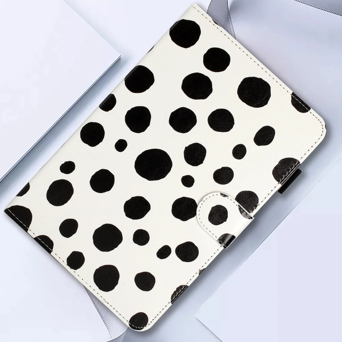 White PU Leather Tablet Case for Samsung Galaxy Tab A8 10.5 P371