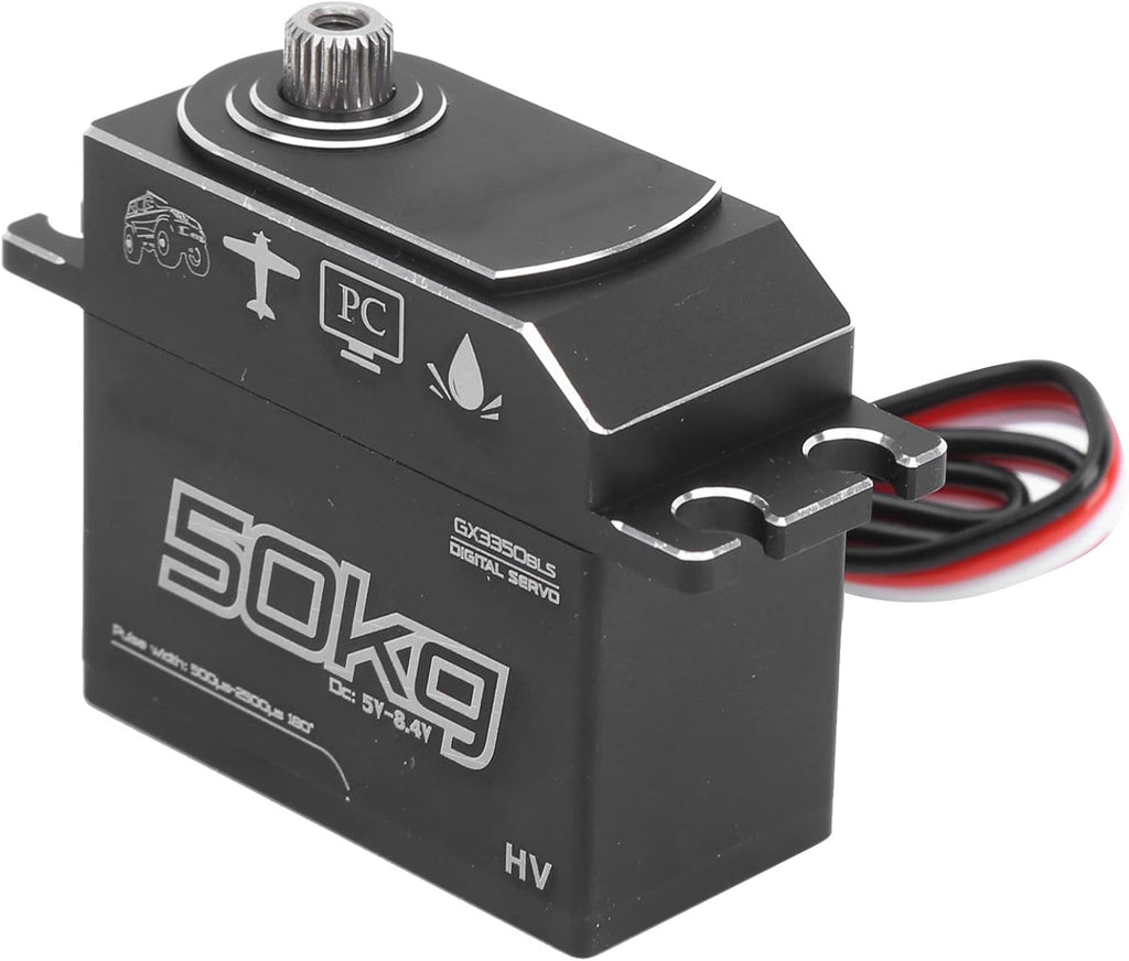 50KG Waterproof Stainless Steel Gear Digital Servo, Pack of 2 M3260