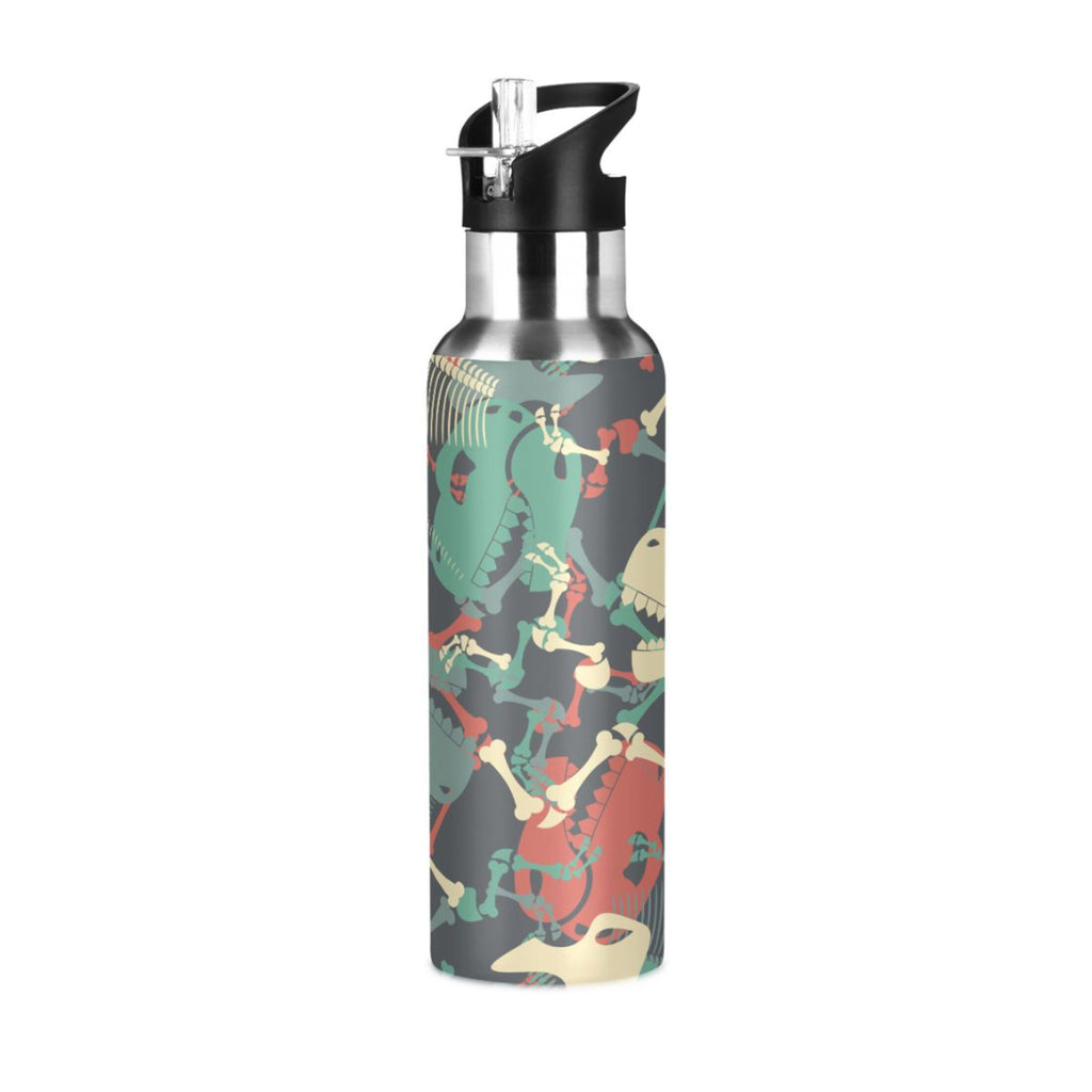 20 OZ Stainless Steel Water Bottle with Straw Lid O65220