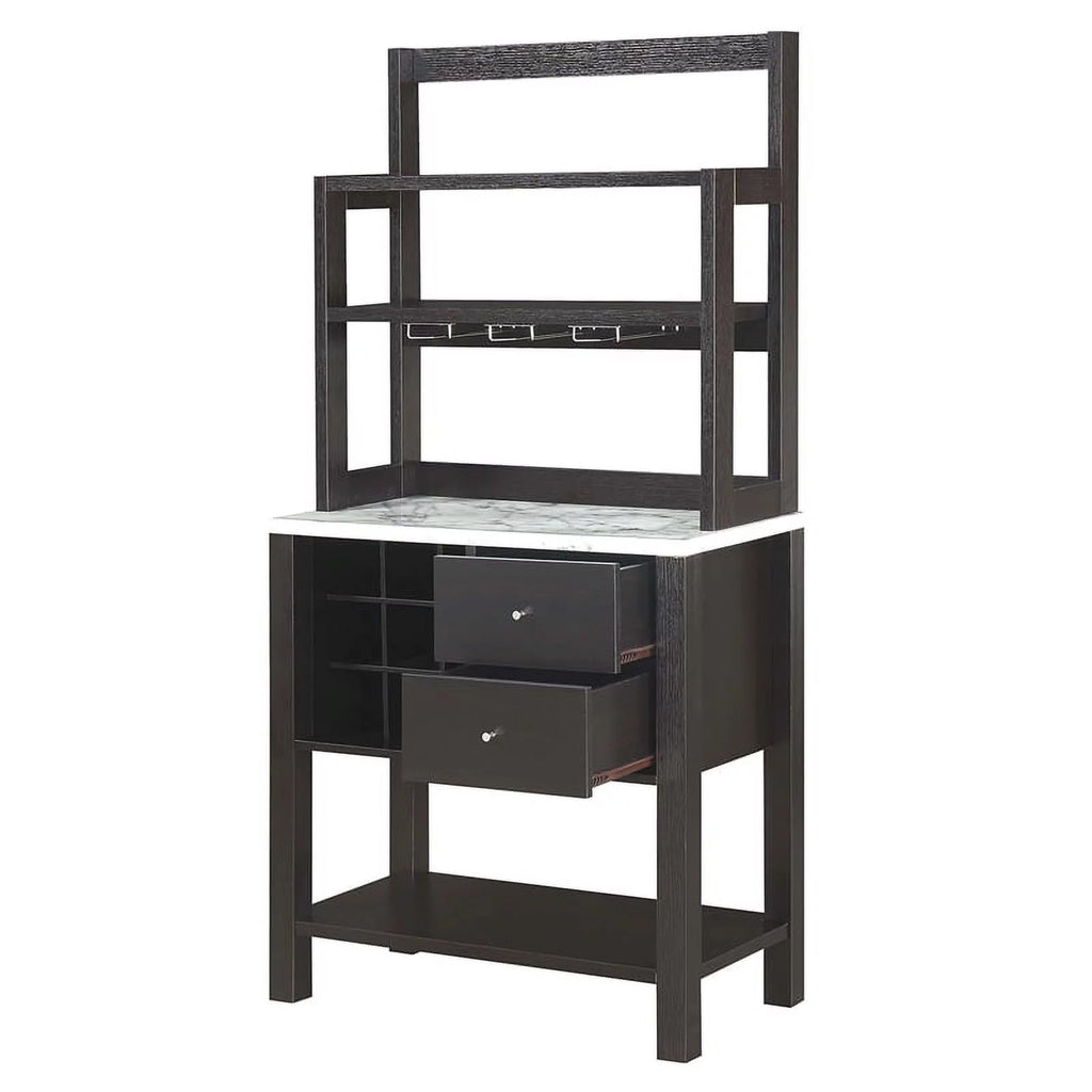 Espresso Wood Finish Serving Bar U702296