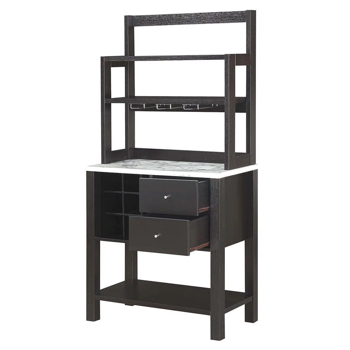 Espresso Wood Finish Serving Bar U702296