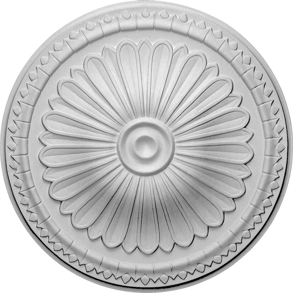 15x22OD x 1 3/4x22P Hand-Painted Ceiling Medallion E529
