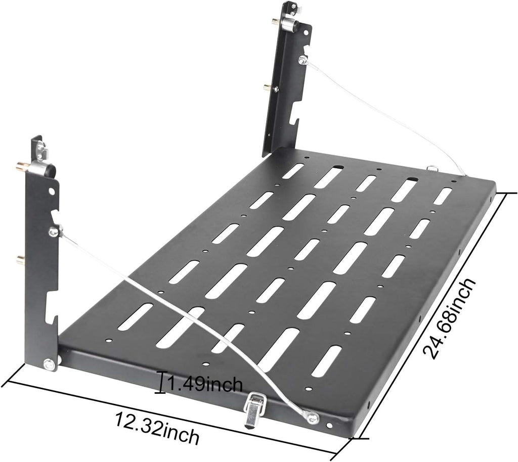 Foldable Metal Tailgate Storage Rack for Jeep Wrangler JK Pack of 2 G2624