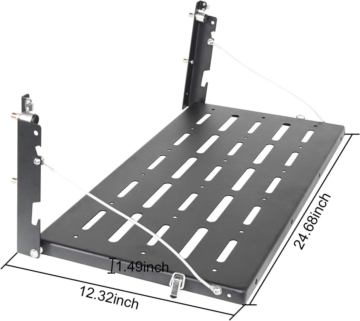 Foldable Metal Tailgate Storage Rack for Jeep Wrangler JK Pack of 2 G2624