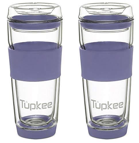 Double Wall Glass Tumbler with Lid N8216
