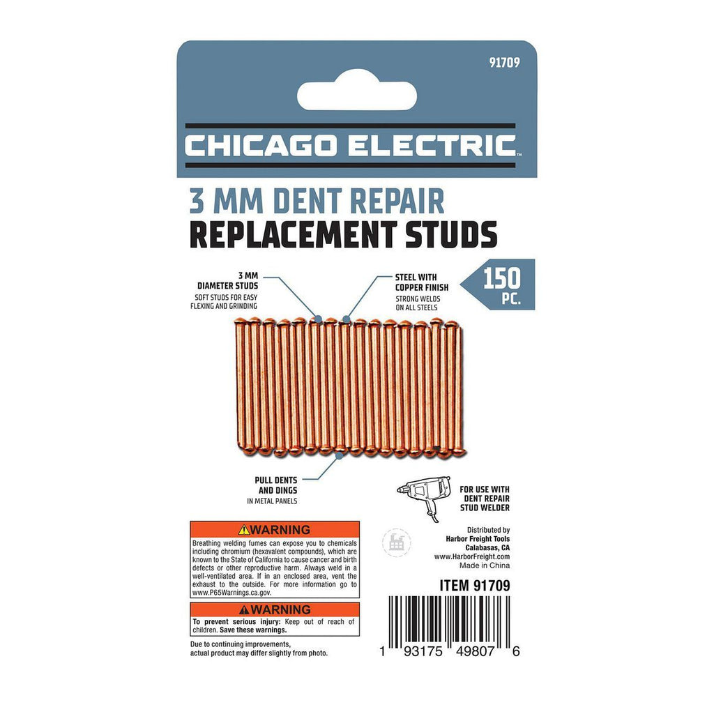 3mm Dent Repair Welding Studs, 150 Piece R563