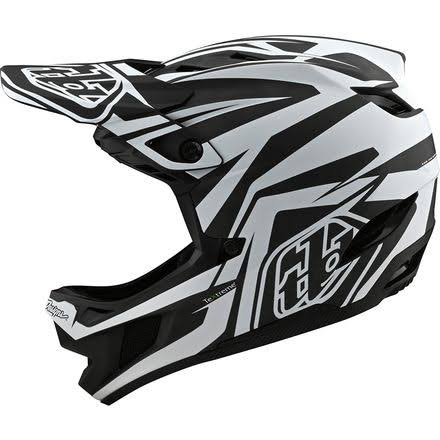 XL Black White Carbon Helmet Q444