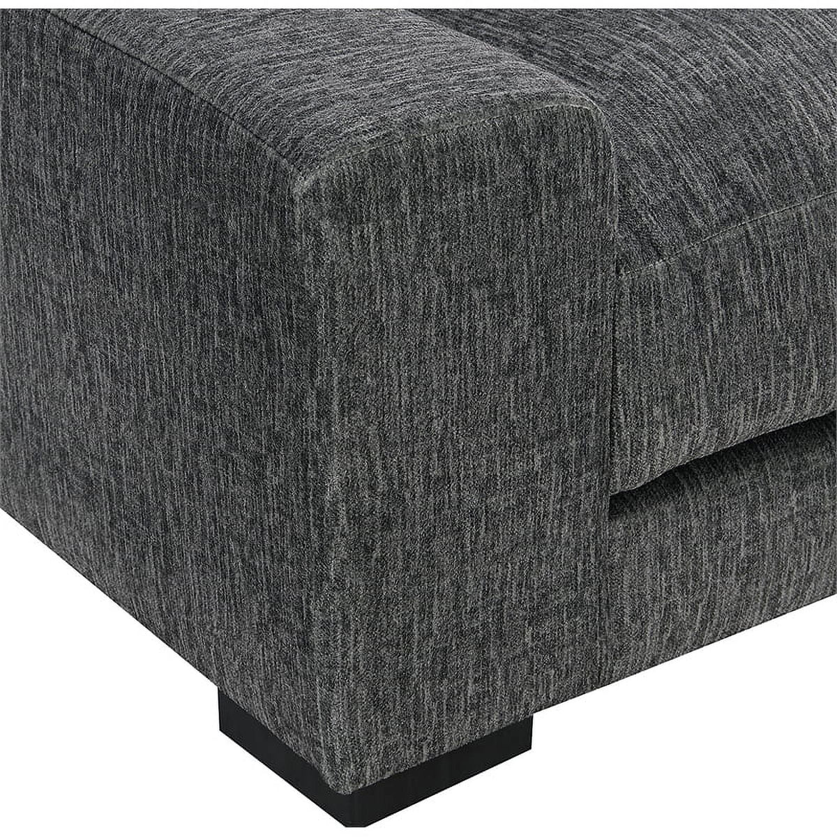 Gray Microfiber Sofa P391353