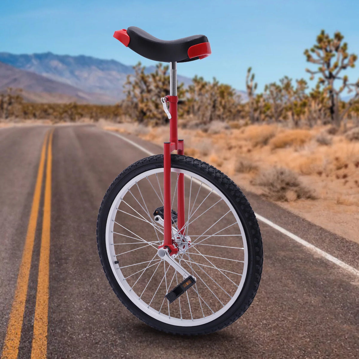 16 Inch Unicycle One Wheel Bike with Thickened Steel Frame H864