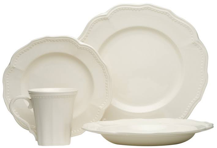 16-Piece White Dining Set H9453