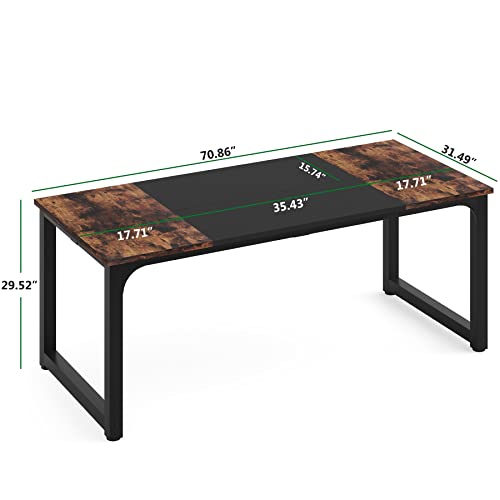 63 Inch White Computer Office Desk Y205053