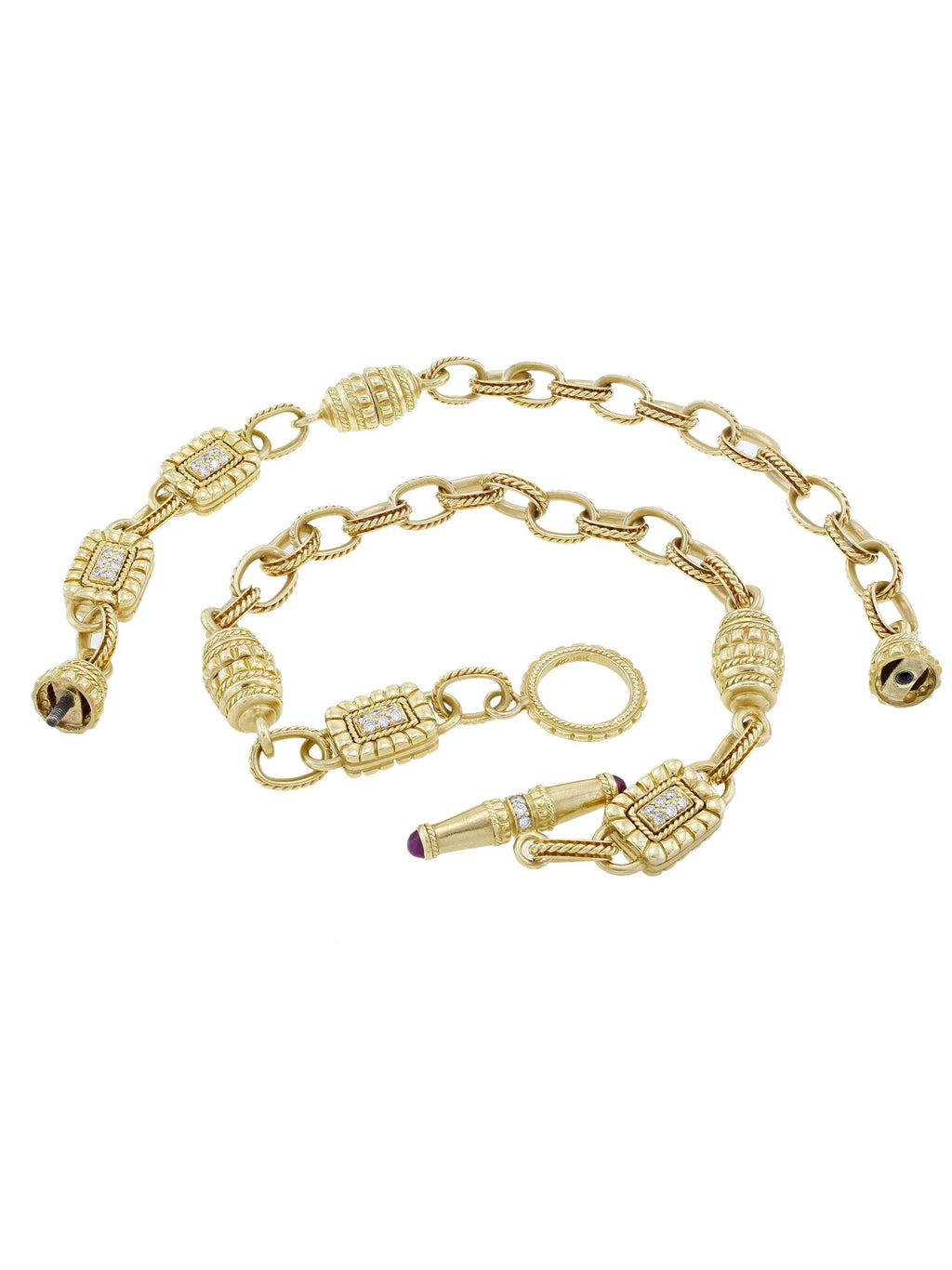 18k Yellow Gold Diamond Necklace M82752