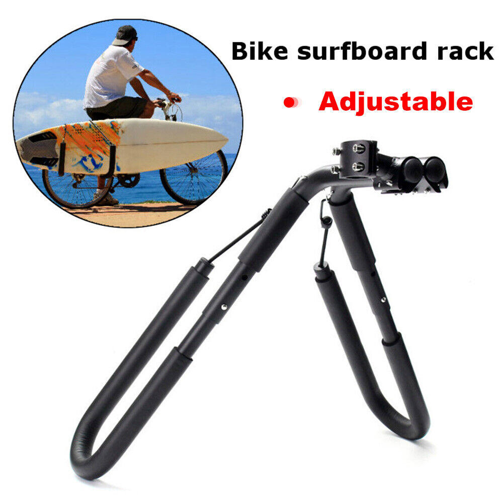 Adjustable Surfboard Rack Bike Carrier Black P3735