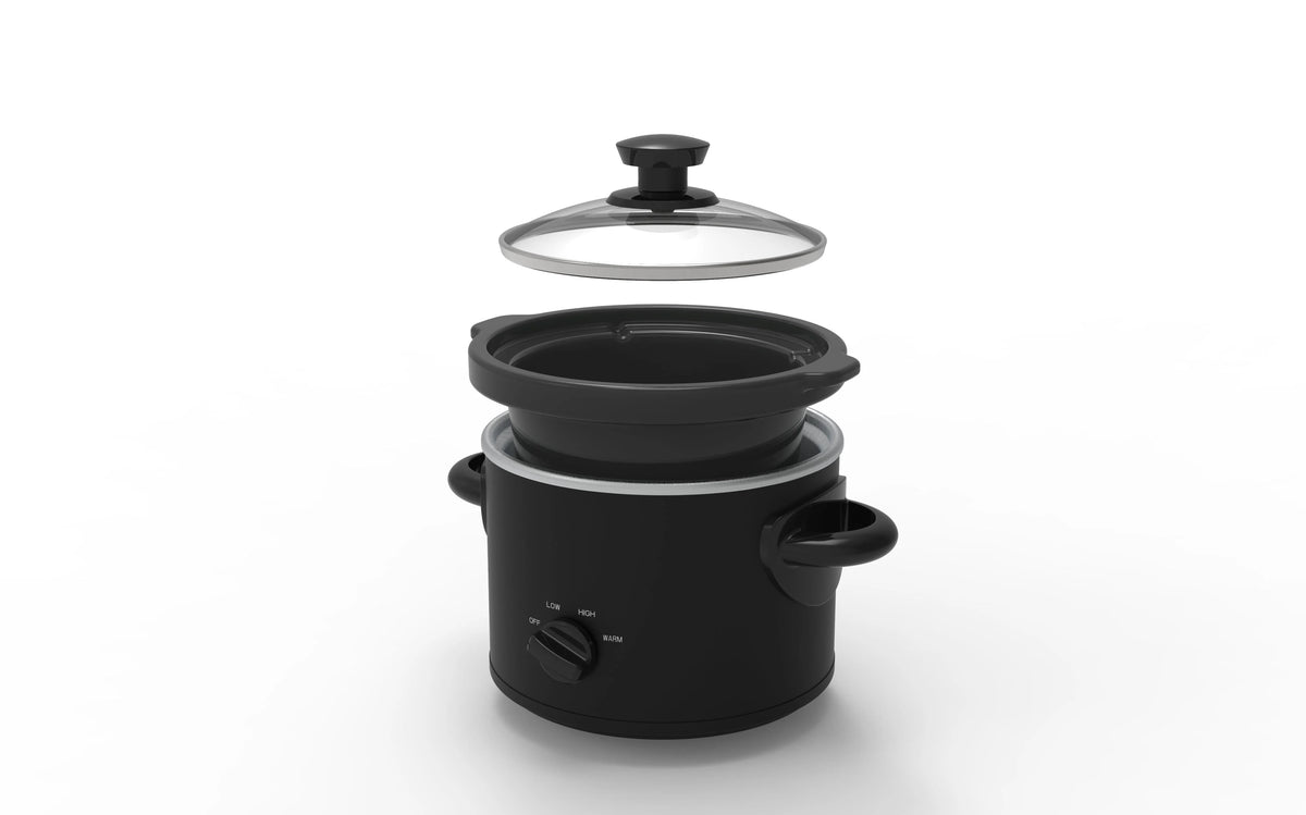 2 QT Slow Cooker, Matte Black P791808